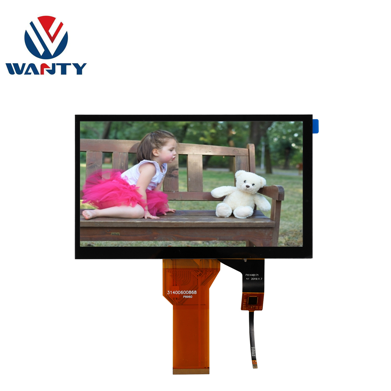 7-inch 800×480 RGB 450nits High Brightness Touch LCD Screen